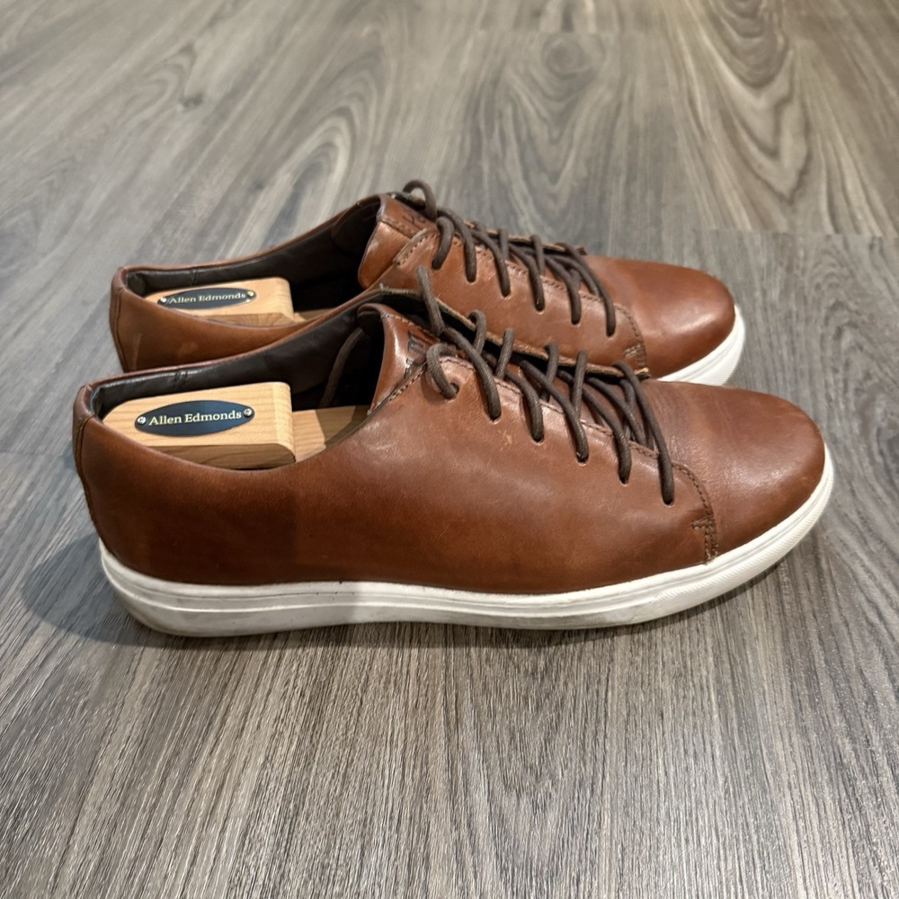 Helm The Xander Brown Leather Sneaker Men's Made In Brazil 10.5